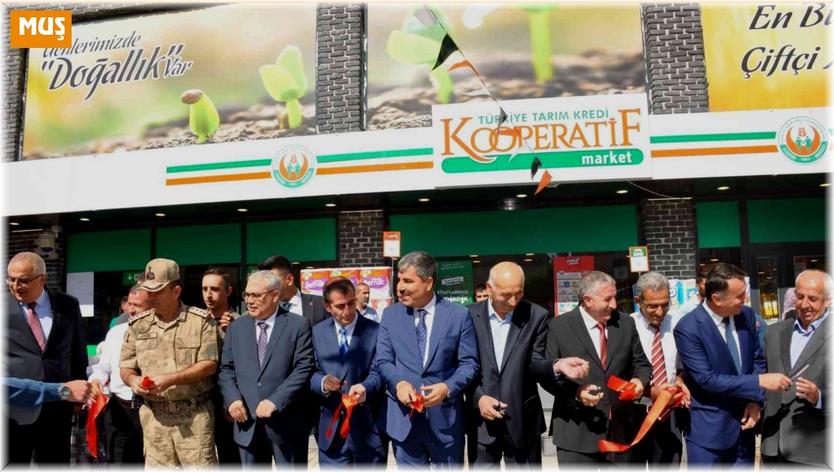 Muş'ta Tarım Kredi Kooperatif marketi açıldı