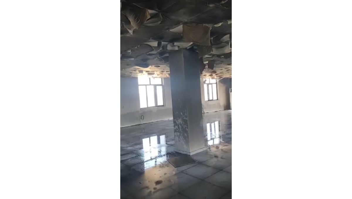 Muş'ta taziye evinde yangın çıktı