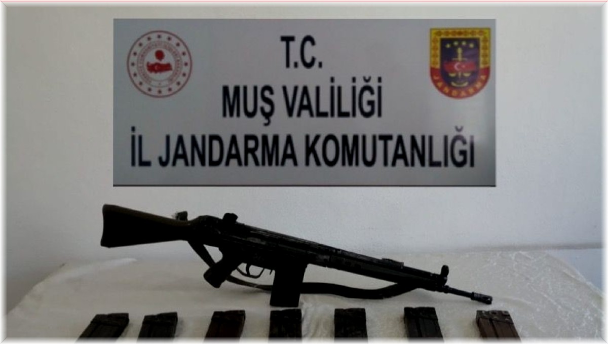 Muş'ta terör örgütü PKK'ya ait silah ele geçirildi