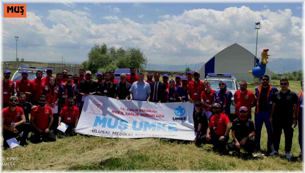 Muş'ta UMKE'ye yeni katılacak personellere temel eğitim kursu verildi