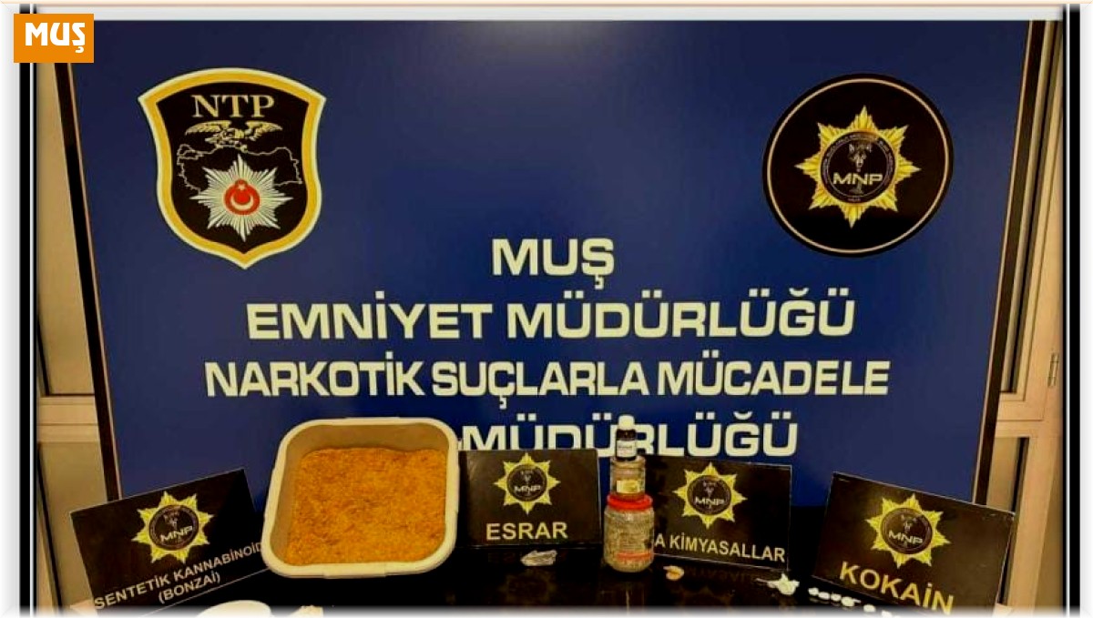 Muş'ta uyuşturucudan 40 kişi yakalandı
