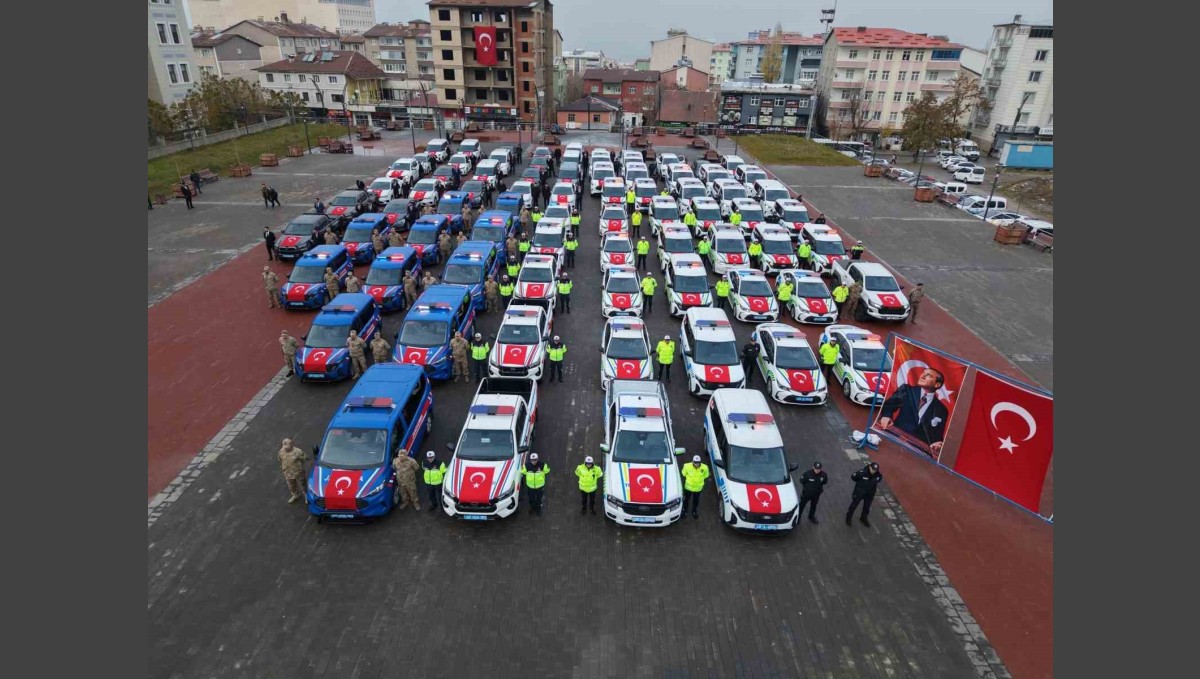 Muş'un güvenlik filosu güçlendi: 78 yeni araç hizmete girdi