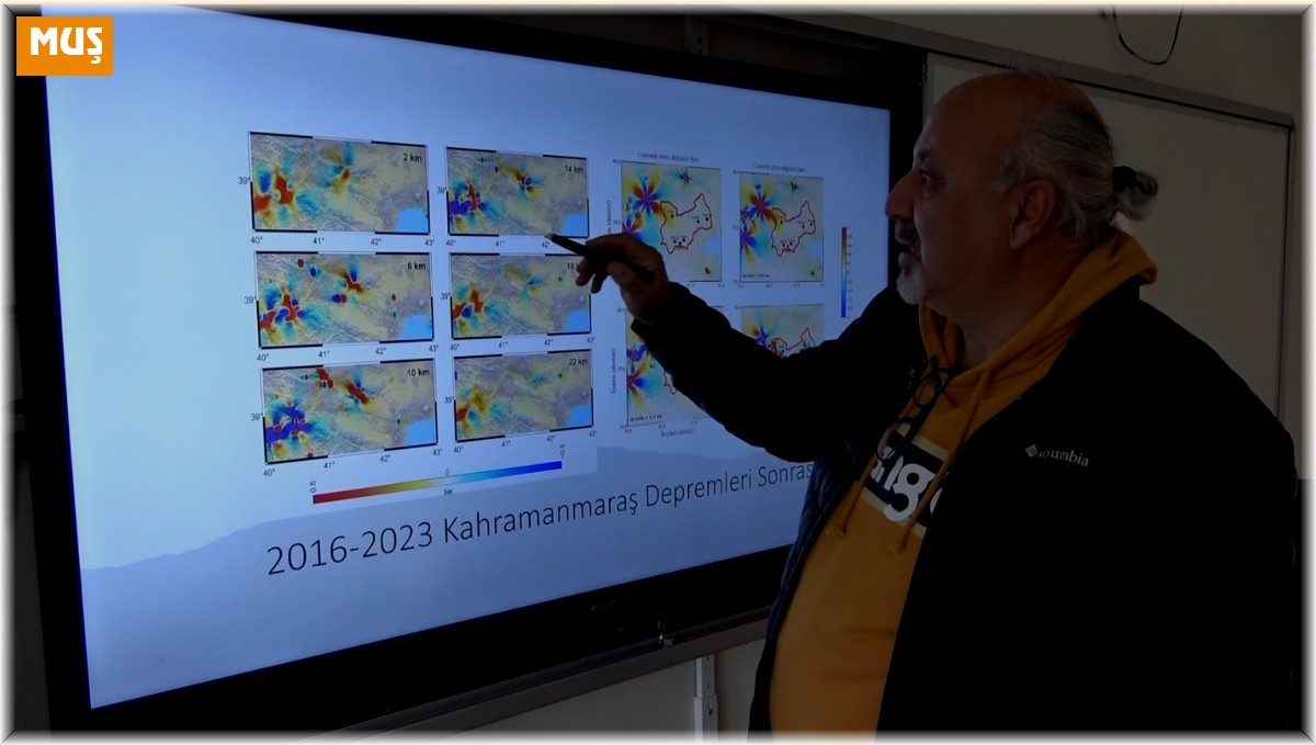 Muş ve çevresi için stres analiz haritası çıkarıldı