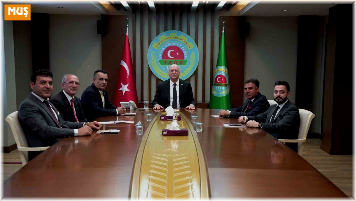 Muşlu çiftçilerin sorunları TZOB Başkanı Bayraktar'a anlatıldı