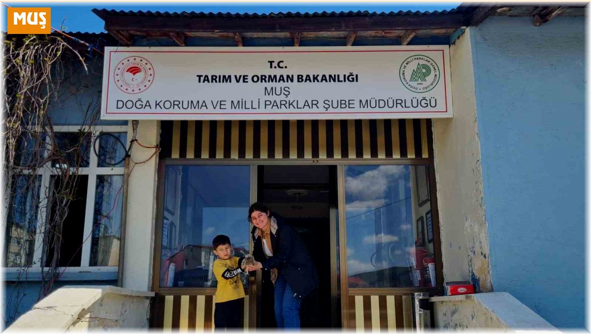 Muşlu çocuk bulduğu yavru kulaklı baykuşun hayatını kurtardı