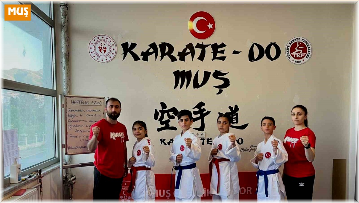 Muşlu karateciler Balkan şampiyonasında Türkiye'yi temsil edecek