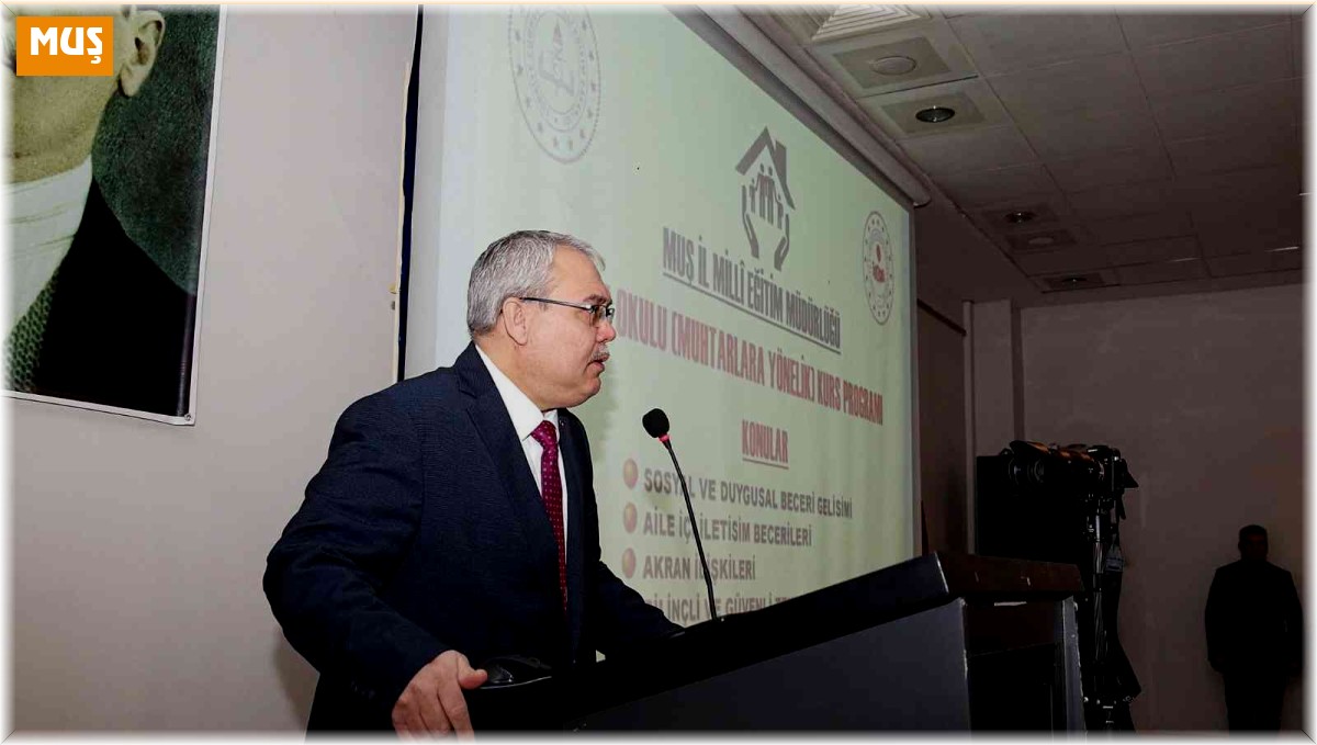 Muşlu muhtarlar "Aile Okulu" projesi eğitimlerini tamamladı