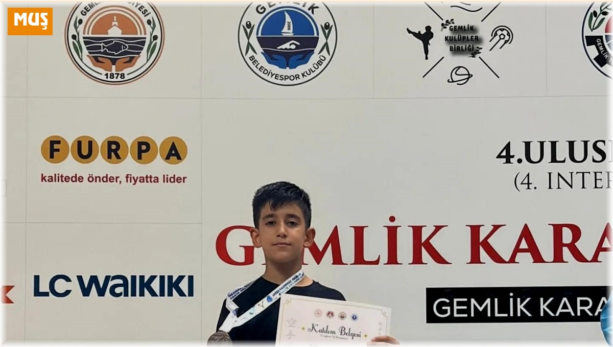 Muşlu sporcu gümüş madalya kazandı