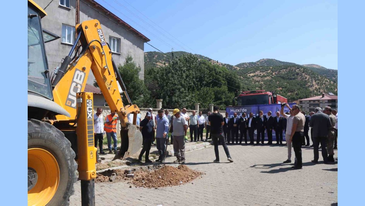 Mutki'de doğal gaz sevinci