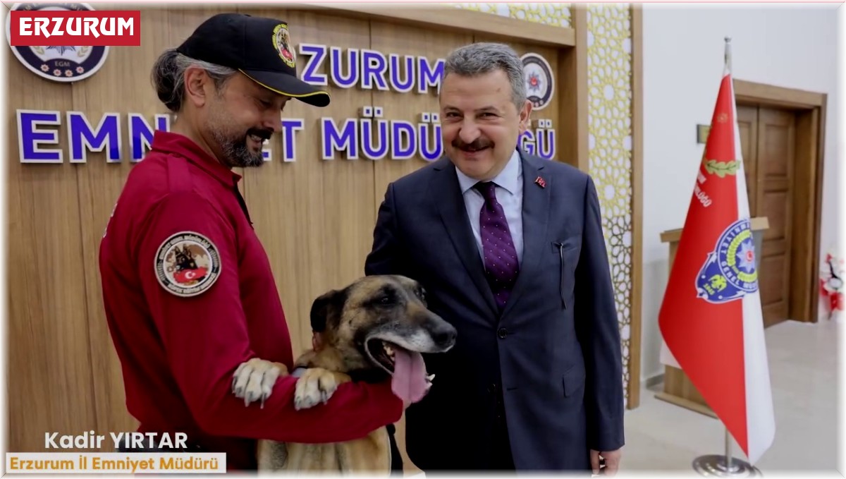 Narkotik köpeği Eris'e duygu yüklü veda paylaşımı