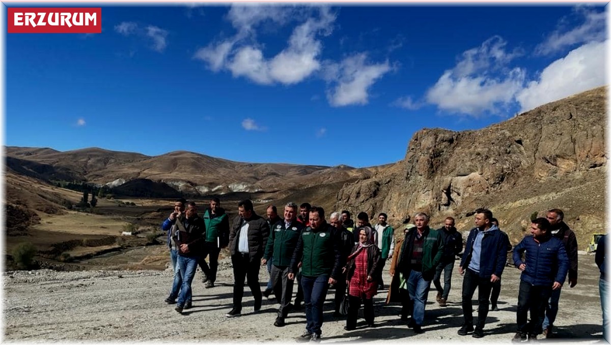 Narman Şehitler Barajı'nın yapımı sürüyor