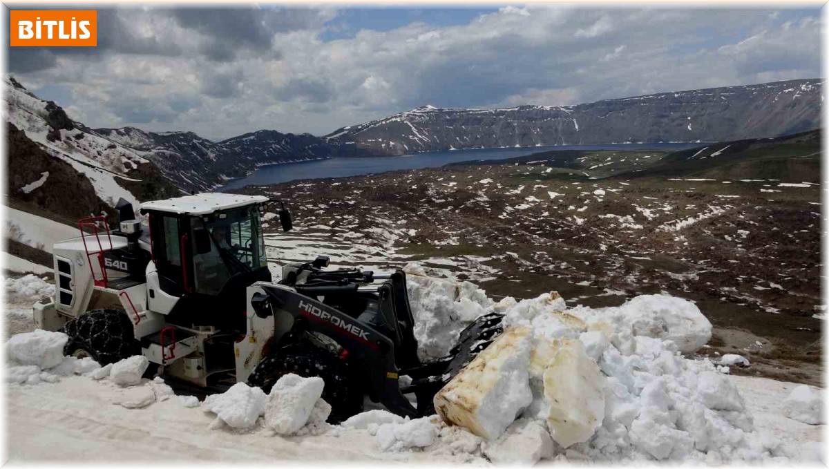 Nemrut Krater Gölünün yolu açılıyor