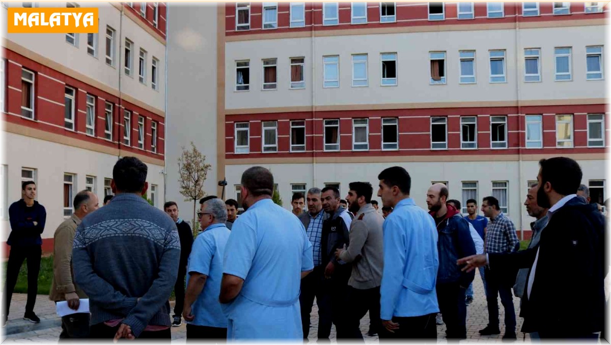 Öğrenci yurdunda tatbikat