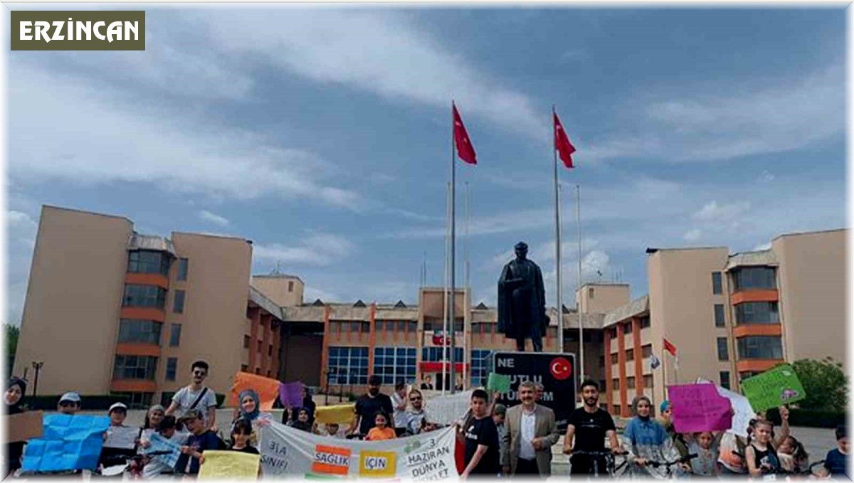 Öğrencilerden Bisiklet Günü etkinliği