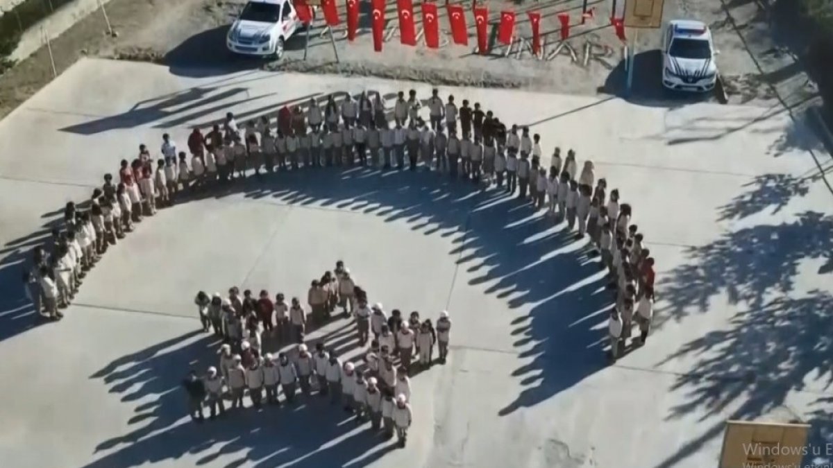 Öğrencilerden İstiklal Marşı'na anlamlı klip