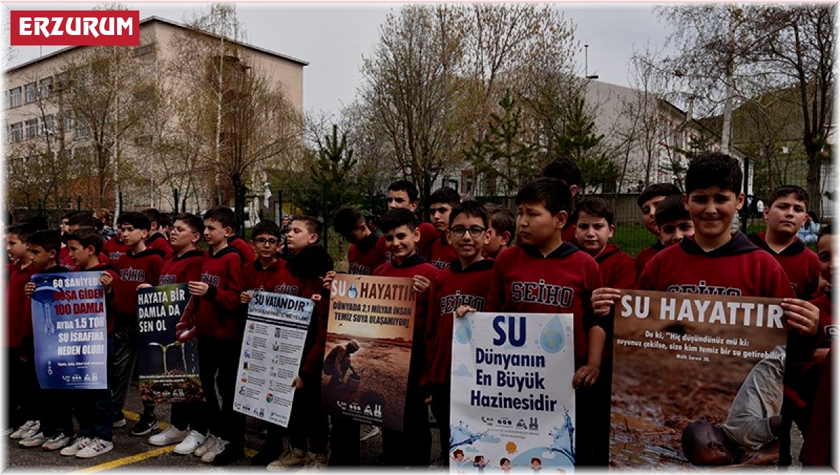 Öğrencilere su tasarrufunu anlattılar