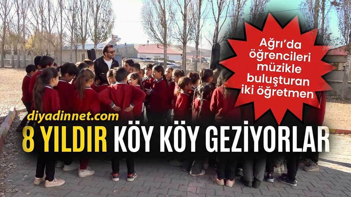 Öğretmenler Nizamettin Ardin ve Fatih Cengiz, Ağrı'da Öğrencileri Müzikle Buluşturuyor