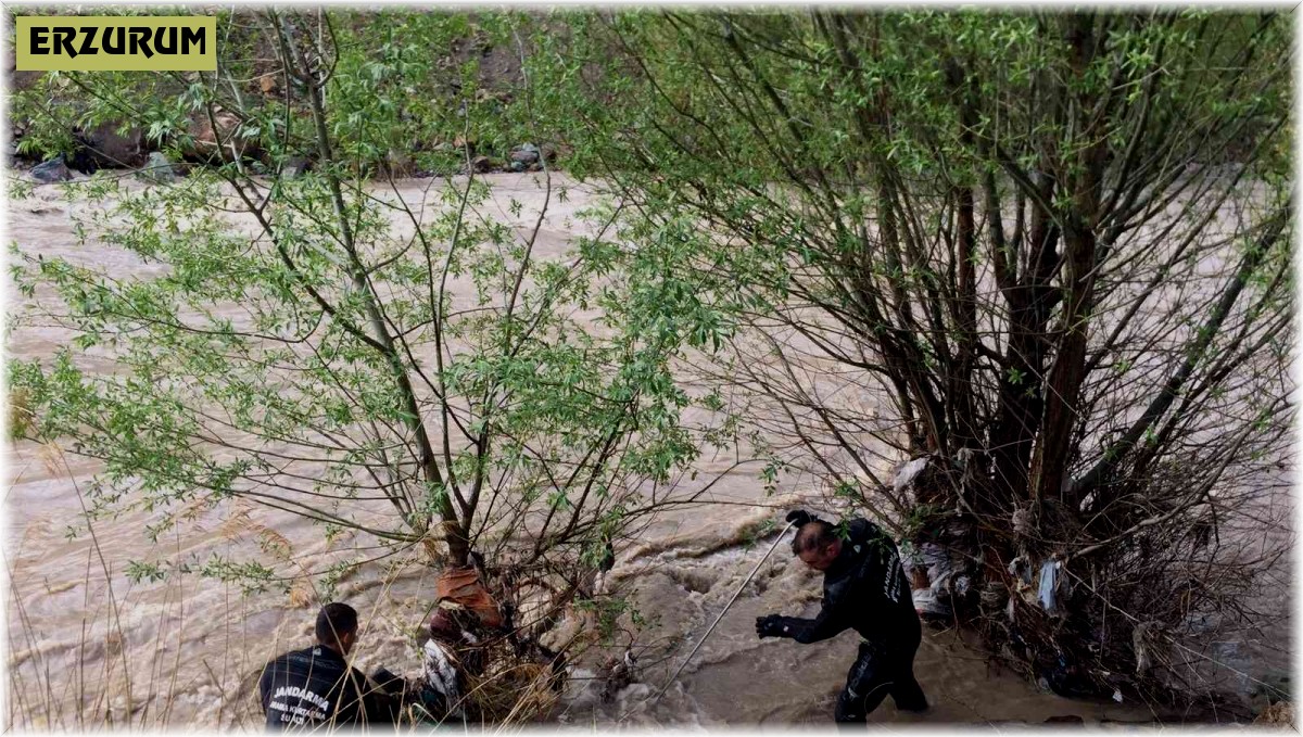 Oltu çayında kaybolan çifti arama çalışmalarına başlandı