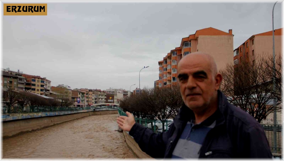 Oltu Çayının debisi yükselmeye başladı