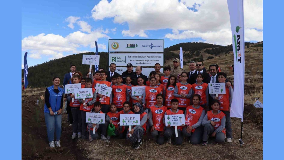 Oltu'da 5 bin fidan toprakla buluştu