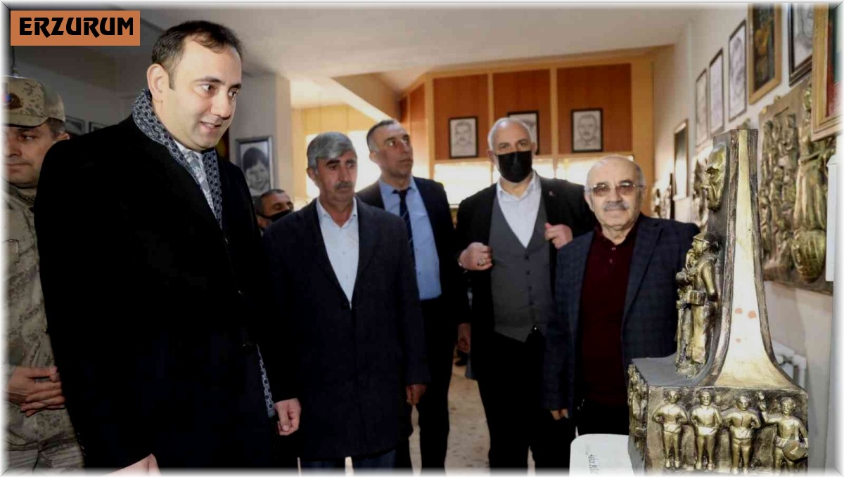 Oltu'da rolyef sergisi açıldı