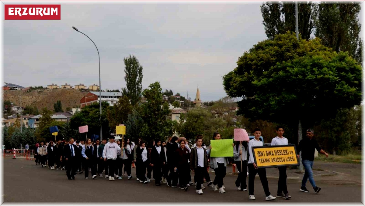 Oltu'da sağlıklı yaşam yürüyüşü düzenlendi
