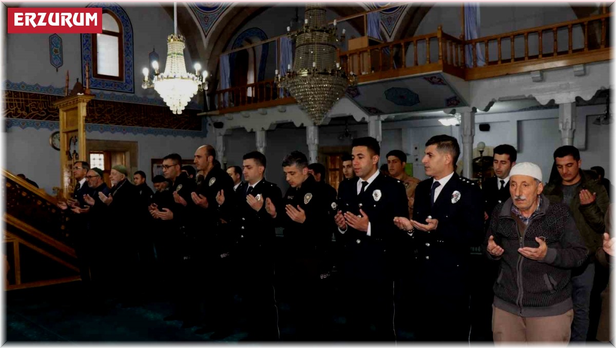 Oltu'da Şehit polisler için mevlit okundu