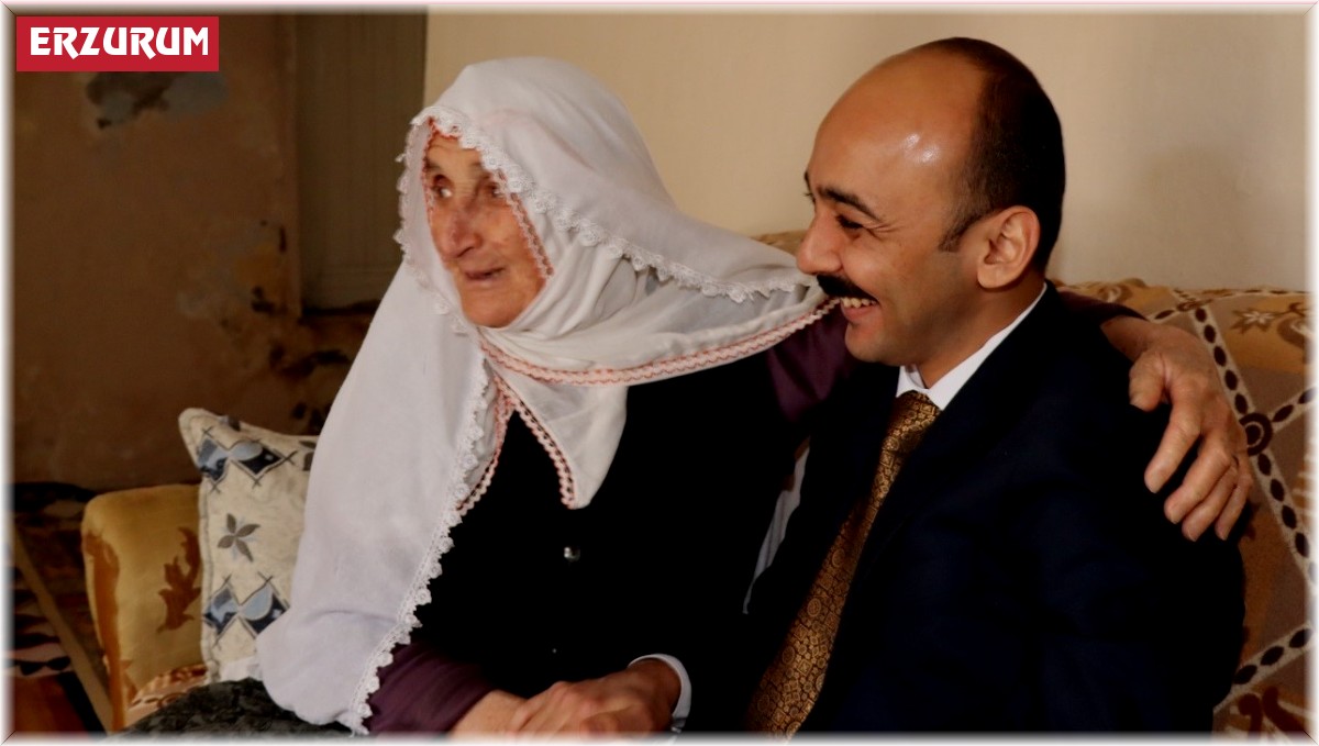 Oltu Kaymakamı'ndan Halime Nine'ye ziyaret