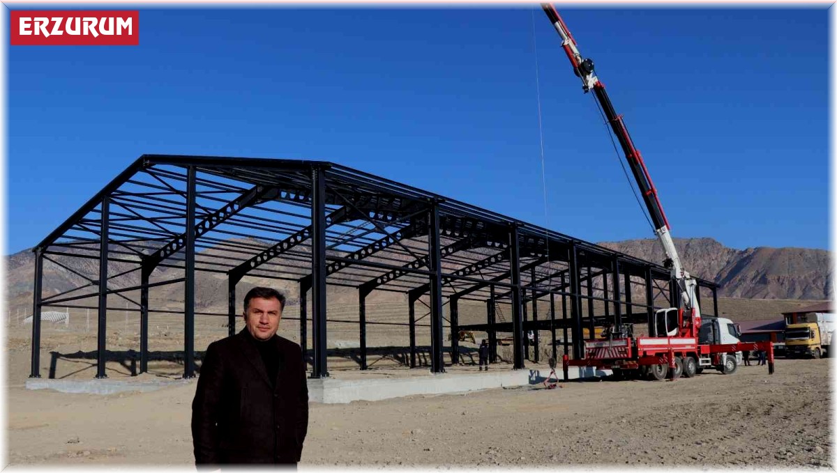 Oltu OSB'de fabrikalar tamamlanıyor