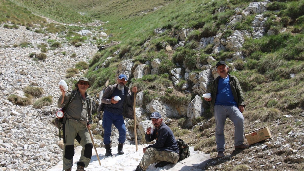 Oltulu doğaseverler babalar için yürüdüler