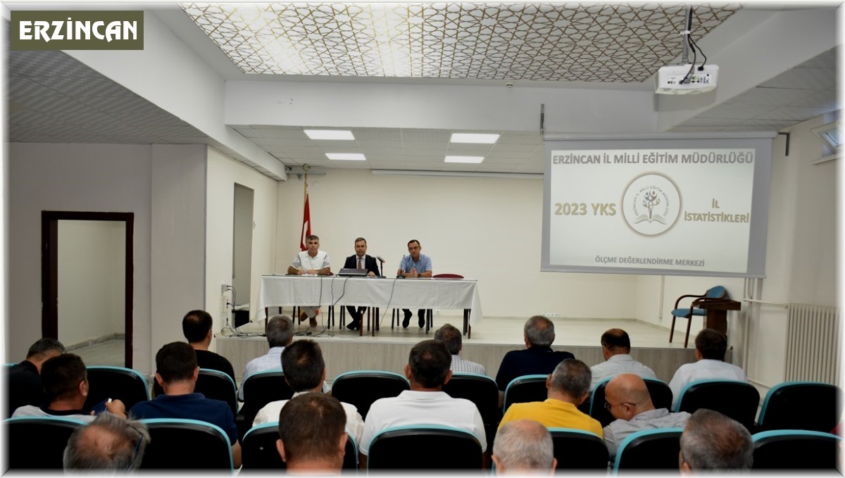 Ortaöğretim kurumu müdürleri ile değerlendirme toplantısı yapıldı