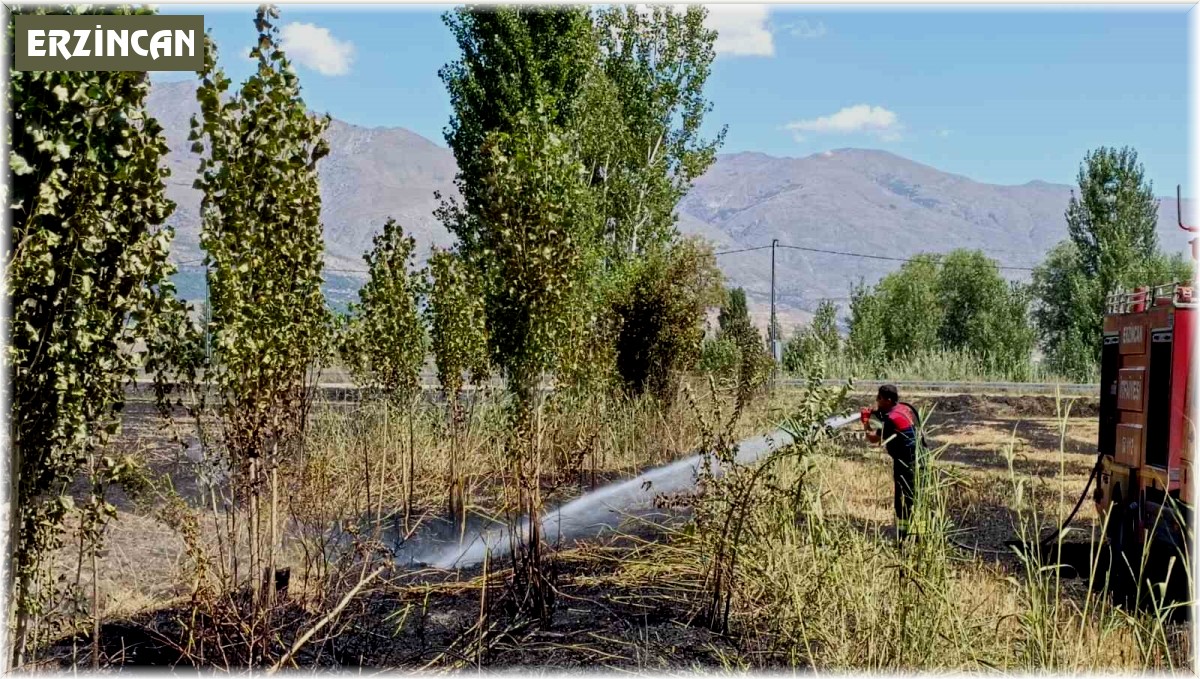 Örtü yangını büyümeden söndürüldü