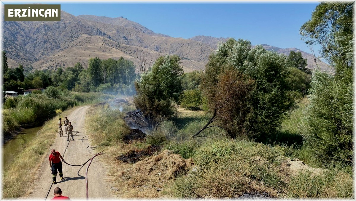 Örtü yangını büyümeden söndürüldü