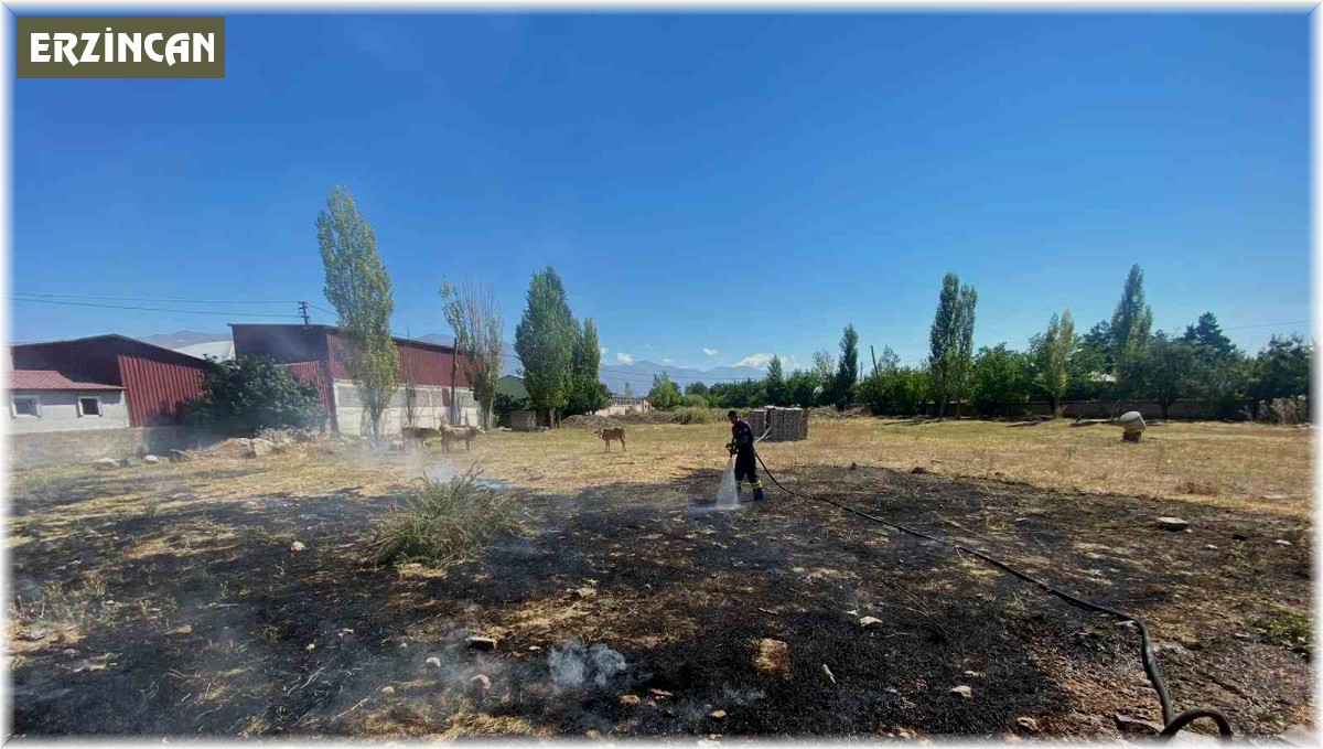 Ot yangını büyümeden kontrol altına alındı
