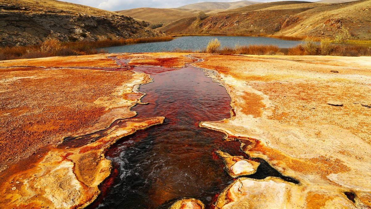 Otlukbeli travertenli gölü turizme kazandırılıyor