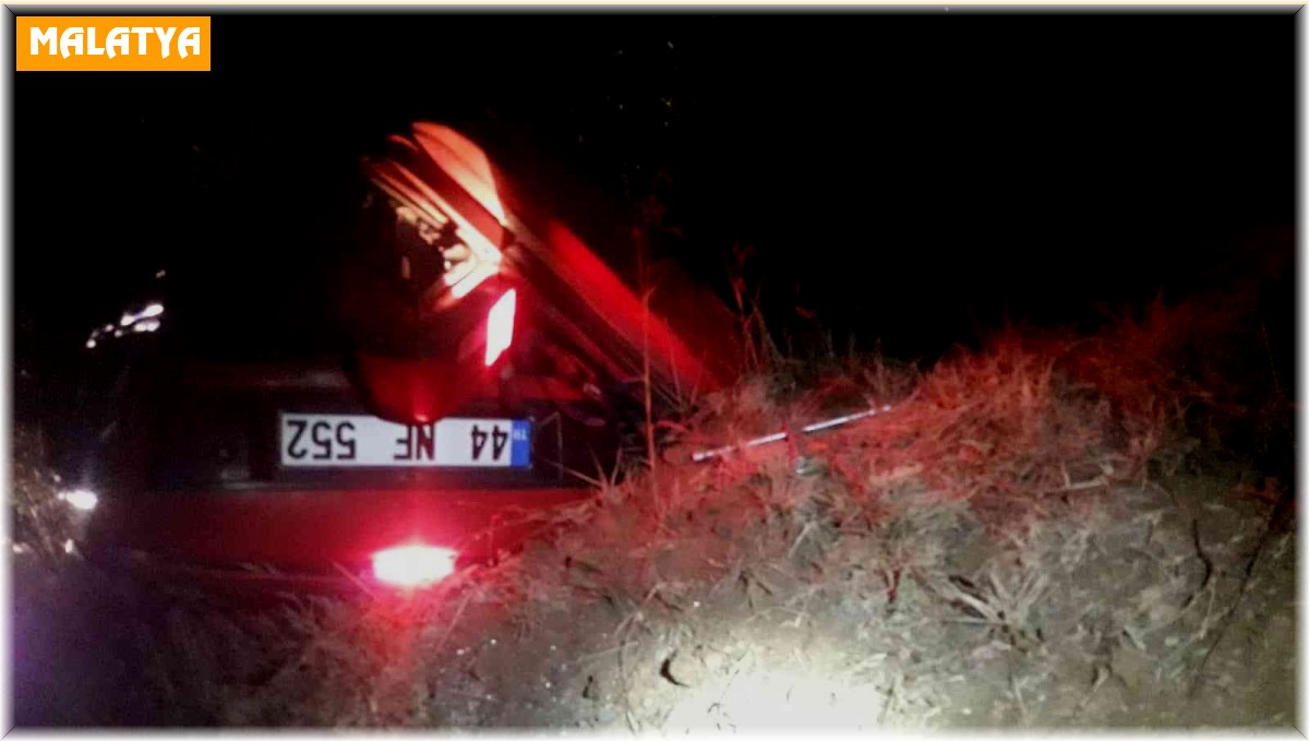 Otomobil şarampole devrildi: 2 yaralı