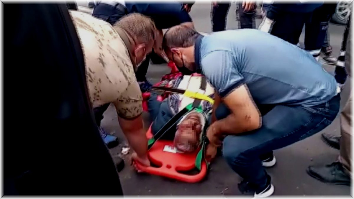 Otomobilin çarptığı yaya yaralandı