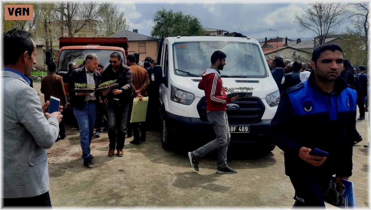 Özalp Belediyesi 30 bin sebze fide dağıttı