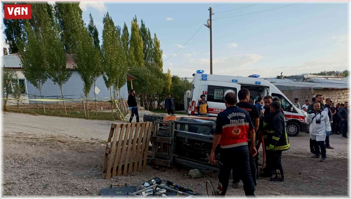 Özalp'ta forkliftin altında kalan sürücü öldü