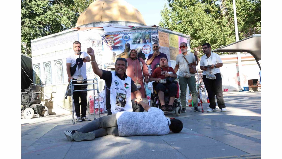 Özel bireylerden "Gazze" için anlamlı etkinlik