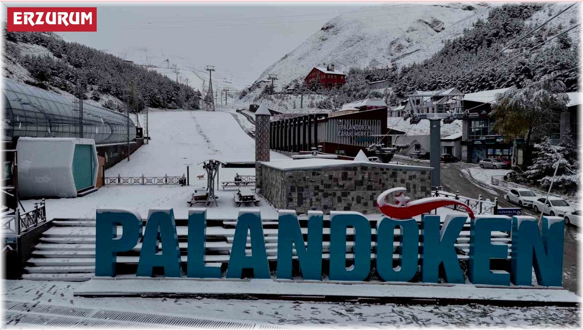 Palandöken beyaz gelinliğini giydi