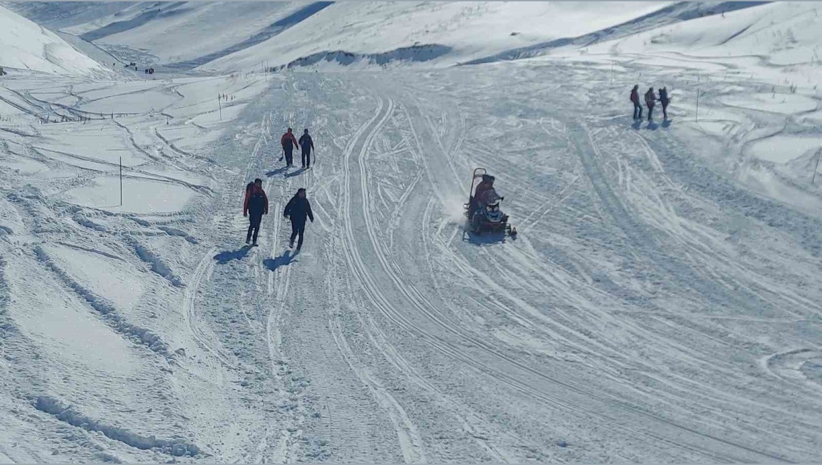 Palandöken'de çığ