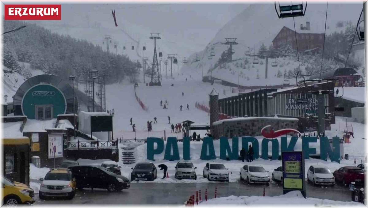 Palandöken'de kayak coşkusu sürüyor
