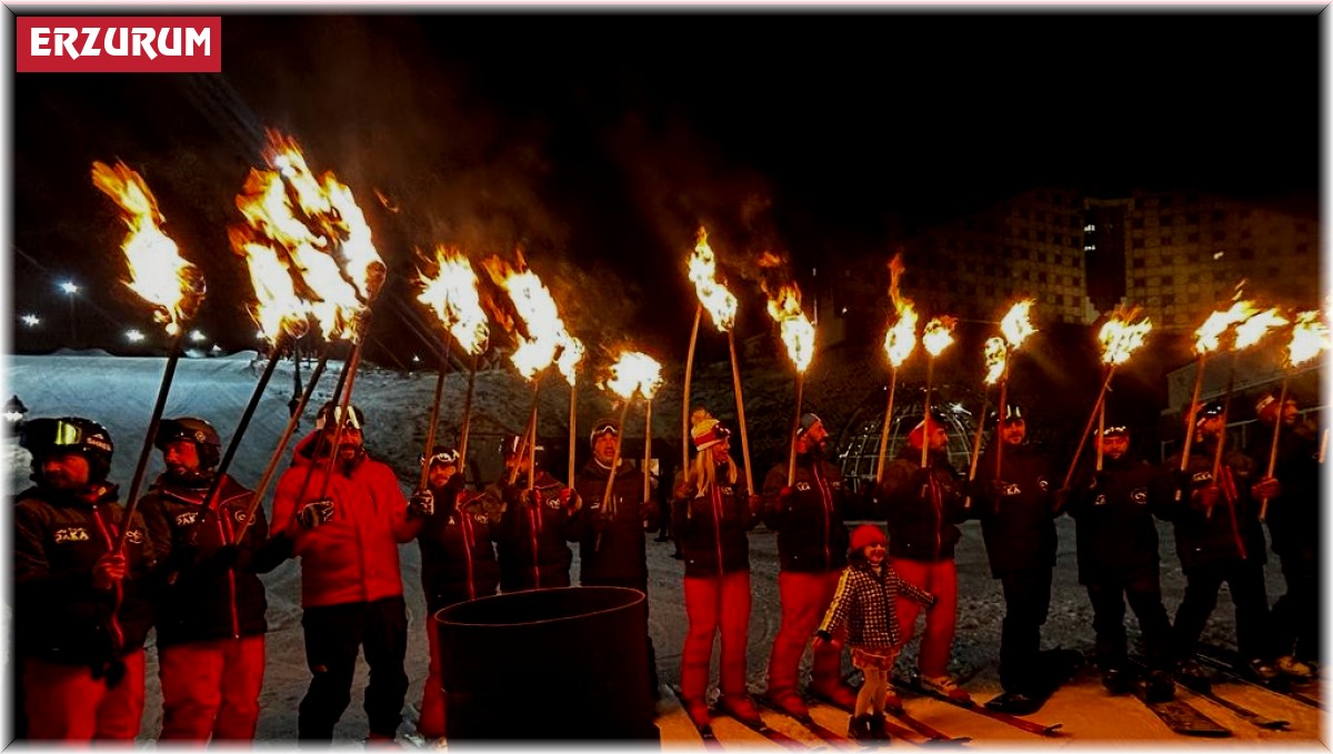 Palandöken'de yılbaşı coşkusu