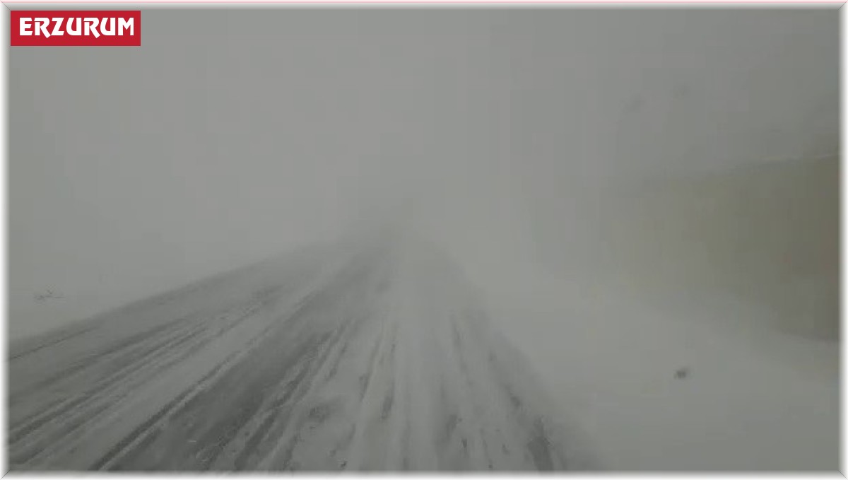 Palandöken geçidinde sis ve fırtına etkili oluyor