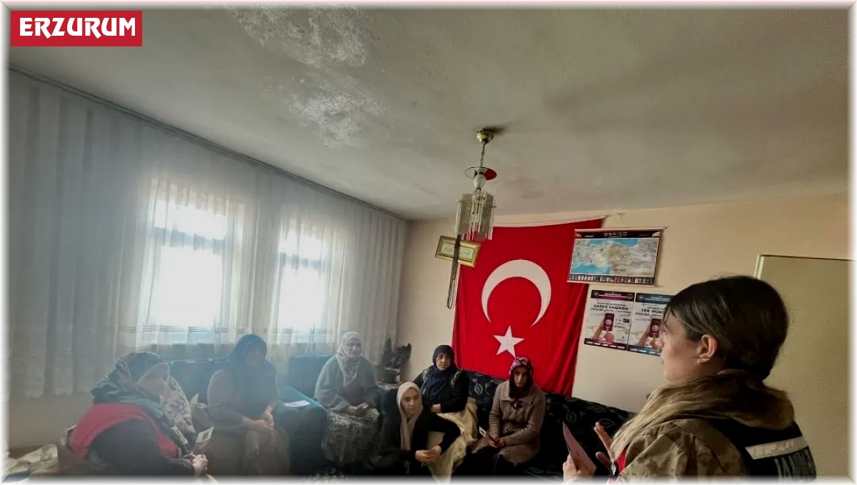 Palandöken Kaymakamlığı'ndan kadınlara KADES bilgilendirmesi