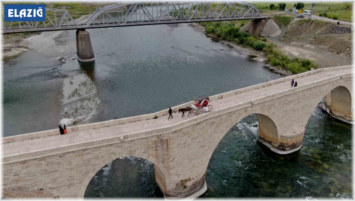 Palu'yu ziyaret edenler tarihi ilçeyi artık faytonla gezebilecek