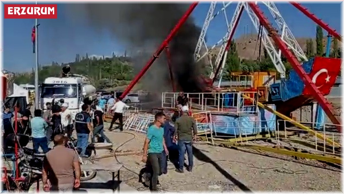 Panayırda yangın paniği