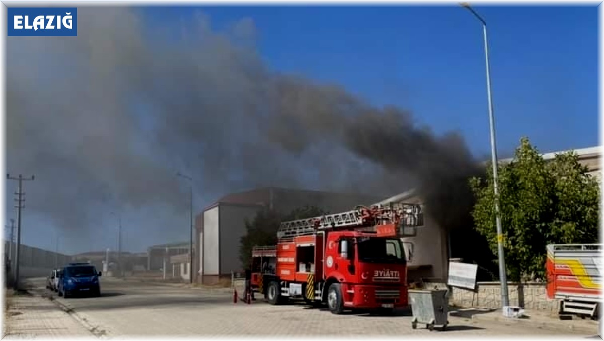 Pano fabrikasındaki yangın korkuttu