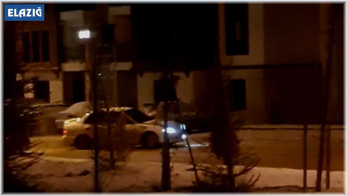 Park etmeden önce drift yaptı, o anlar kameraya yansıdı